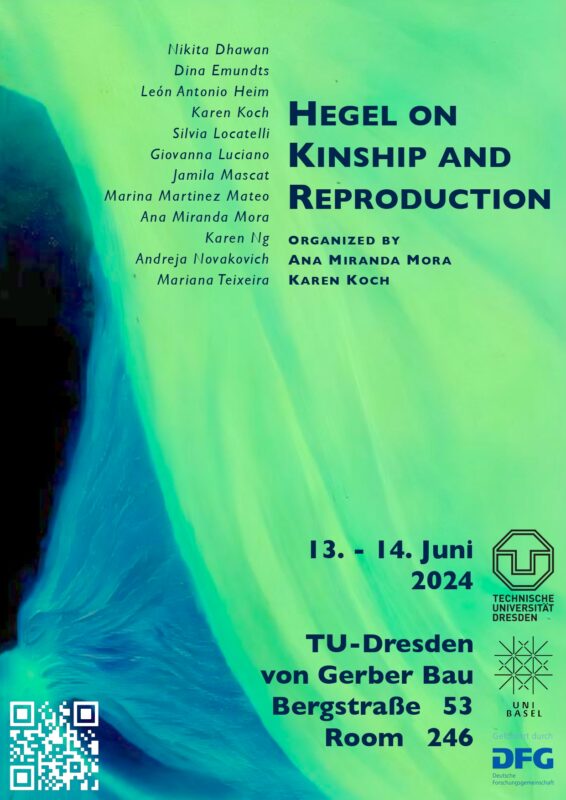 Workshop: "Hegel on Kinship and Reproduction" (Dresden, June 13-14, 2024)