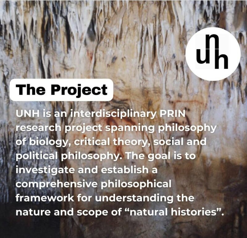 PRIN Project: "Understanding Natural Histories"